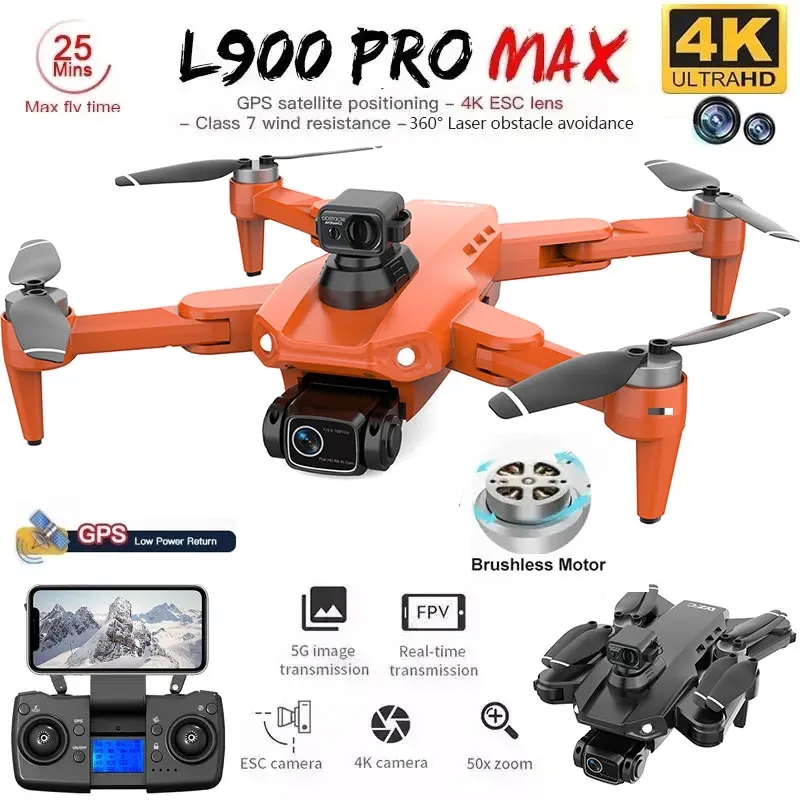 L900 Pro MAX GPS Drone 4K Prof - Drone Mapping recension och pris